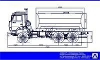 Фото №0 Автоцистерна модели 577322 на шасси КАМАЗ-53228