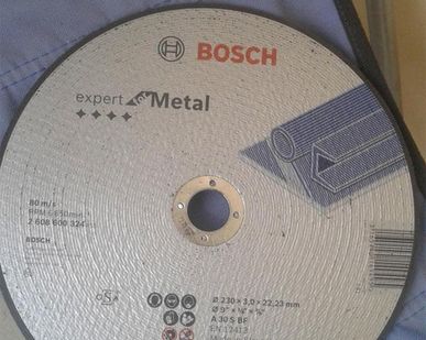 фото Круг отрезной 230x3,0х22мм Bosch 2608600326