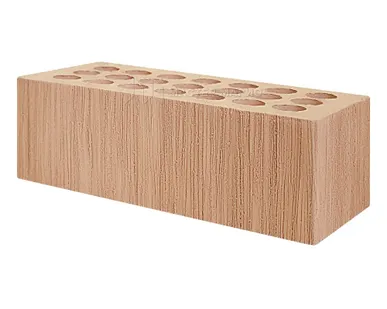 фото Кирпич лицевой керамический «Светлый» «Береста» пустотелый утолщенный