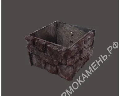 фото Цветник &quot;Бутовый камень&quot;, 550х550х400 мм.