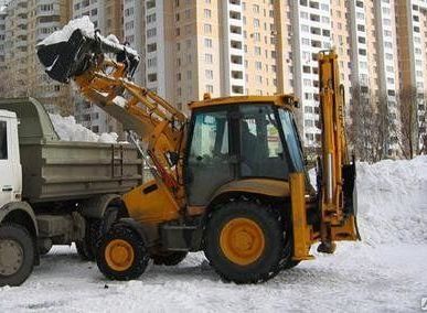 фото Вывоз снега с территории