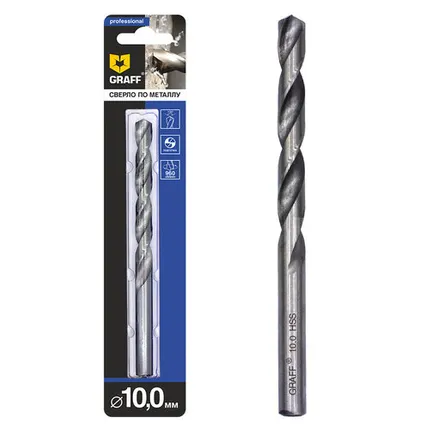 Фото №0 Сверло по металлу GRAFF, 10.0мм