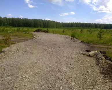 фото Строительство грунтовой дороги
