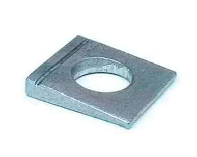 фото Шайбы косая квадратная, DIN 434, уклон 8%, оцинкованная