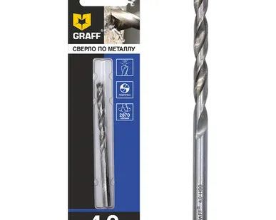 фото Сверло по металлу GRAFF, 4.0мм