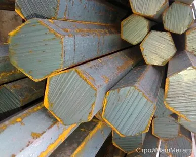 фото Шестигранник 55 мм ст 20 ГОСТ 2879