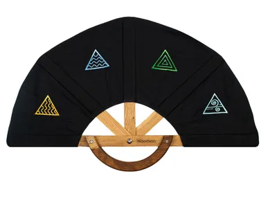 фото Веер для бани WoodSon Пятый элемент (дуб, малый, арт. WV8)