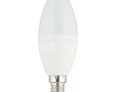 фото Лампа светодиодная LED-СВЕЧА-deco 5Вт 230В Е14 4000К 450Лм матовая IN HOME