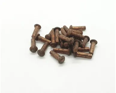 фото Заклепка 3х10 медная с полукруглой головкой, 25шт.