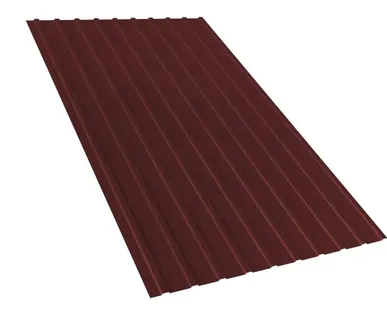 фото Профнастил двухсторонний С10 RAL 8017 Коричневый 0,4 мм