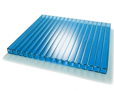 фото Сотовый поликарбонат PLATINO Синий 6 мм (2,1*12 м)