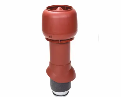 фото Вентиляционный выход Vilpe 125P/ИЗ/500, Темно-красный