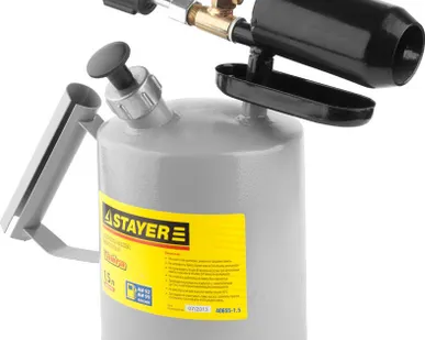 фото Лампа STAYER &quot;PROFI&quot; паяльная, стальная, 1,0л 40655-1.0