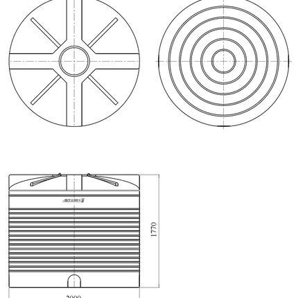 Фото №2 Емкость VERT 4500T литров (max.5000) yellow Транстортная