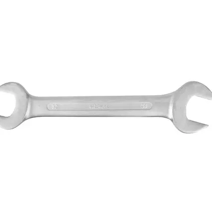 Фото №0 Ключ гаечный рожковый двусторонний 32х34 мм хромирование HORTZ