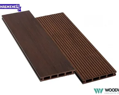 фото Террасная доска из ДПК Woodvex "Select Colorite" цвет: Венге, 146x22 мм (цена м2)