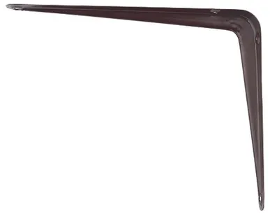 фото Кронштейн угловой с ребром, 250х300 мм, коричневый// СИБРТЕХ