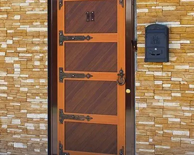 фото Калитка уличная из сэндвич-панелей под проем 1220*2200 Дорхан
