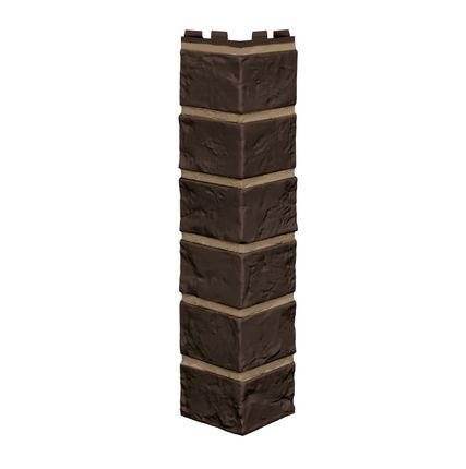Фото №0 Наружный угол Vilo Brick Dark brown с фугой