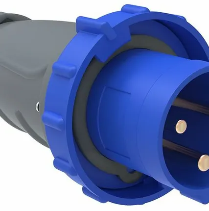 Фото №0 Вилка силовая 1-ф., 63А, 220В, IP67 (3-п.,) MAGNUM PS...