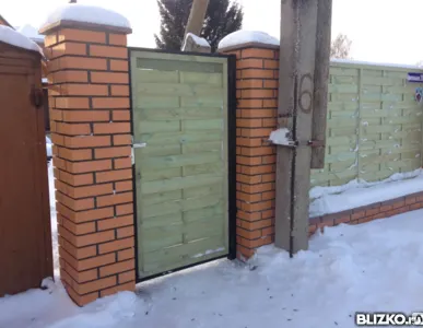 фото Каркас калитки под ключ