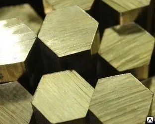 фото Шестигранник латунный 10 мм Л63П