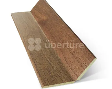 фото Угол складной МДФ с ПВХ 2700*28*28мм Вельвет Орех , Lord Uberture