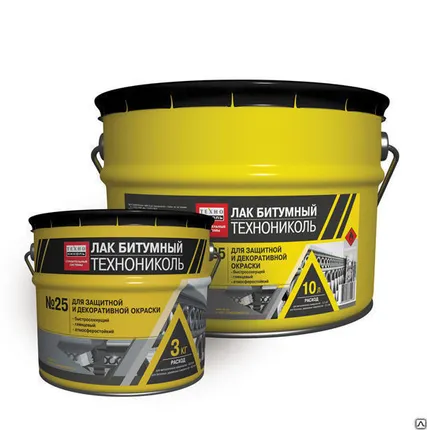 Фото №0 Лак битумный ТЕХНОНИКОЛЬ №25