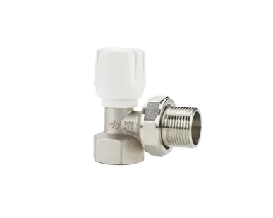 фото Клапан ручной радиаторный угловой 3/4" н.р.-в.р. Varmega VM10003