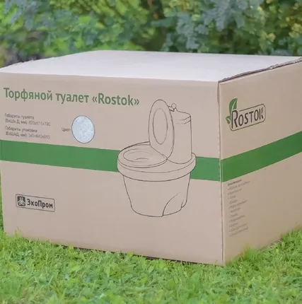 Фото №4 Биотуалет торфяной Rostok зеленый
