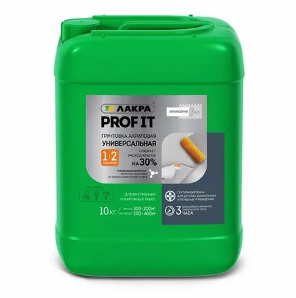 Фото №0 Дисма Грунт акриловый универсальный Лакра PROF IT 10кг