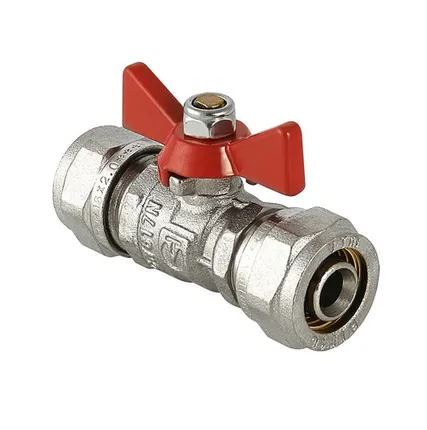 Фото №0 Кран шар. для м/п труб 16*16" ц/ц VALTEC (12/192)