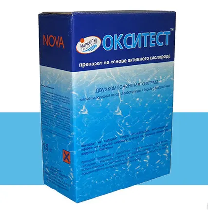Фото №0 Средство для дезинфекции бассейна ОКСИТЕСТ НОВА, 1,5 кг