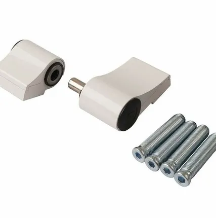 Фото №0 Петля дверная подшипниковая ELEMENTIS 2-х секционная, м/о 67, крепление на тепл. профиль, белая RAL9016