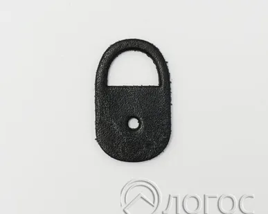 фото Заплатки декор.пришивн. кожа И 19 "замок", черный, черный