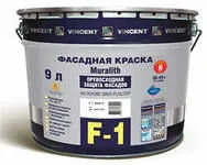 фото Краска фасадная VINCENT F-1 Muralith на основе смол PLIOLITE