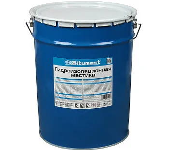 фото Мастика битумная 21.5 л Bitumast, гидроизоляционная