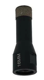 Фото №0 Коронка алмазная 16 мм с воском Super Hard, Hilberg