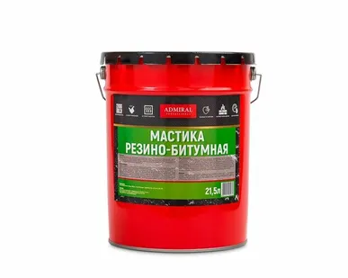 фото Мастика резино-битумная ADMIRAL 21,5 л 18 кг