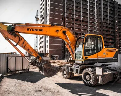 фото Аренда колесного экскаватора Hyundai R180W-9S, Москва