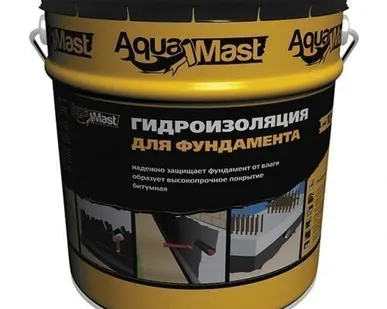 фото Мастика AquaMast Фундамент, ведро 18 кг