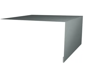 фото Планка околооконная простая 250х75 0,45 PE с пленкой RAL 7005 мышино-серый