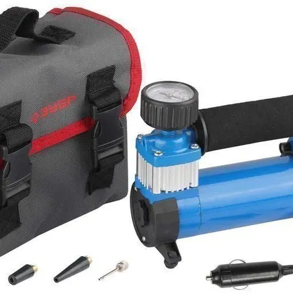 Фото №0 Компрессор ЗУБР "ЭКСПЕРТ" автомобильный давление 7 атм, длина провода 3 м,