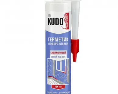 фото Герметик силиконовый универсальный KUDO KSK-101, белый 280мл
