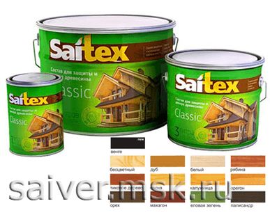 фото Saitex деревозащитный состав Сосна 1л/14