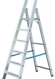 фото Односторонняя алюминиевая стремянка-комфорт, анодированная Krause Securo