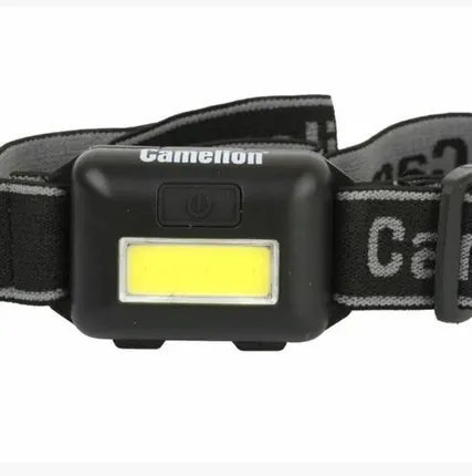 Фото №0 Фонарь Camelion LED535 черн.налобный 1Вт LED, 3 реж, 3*AAA, пласт.