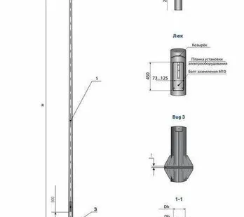 фото Опора несиловая фланцевая круглоконическая НФК-5,0-02-ц