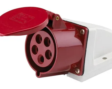 фото Розетка ОП 32А 380В 3P+E+N тип. роз. 125 IP44 SchE 26033DEK