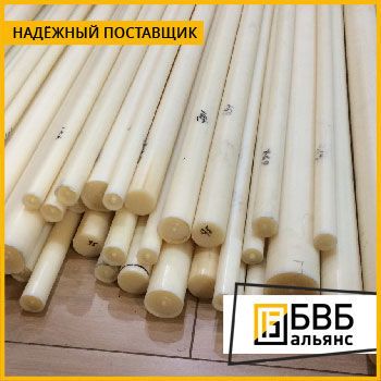 Фото №0 Капролон стержень 90 мм ПА-6 (полиамид)